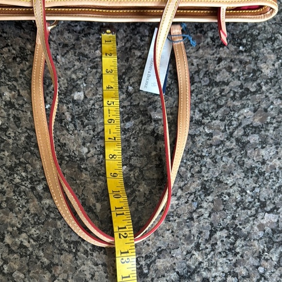 Dooney & Bourke Helena shopper Brown Tote Bag with Leather Accents NWT - Picture 6 of 16